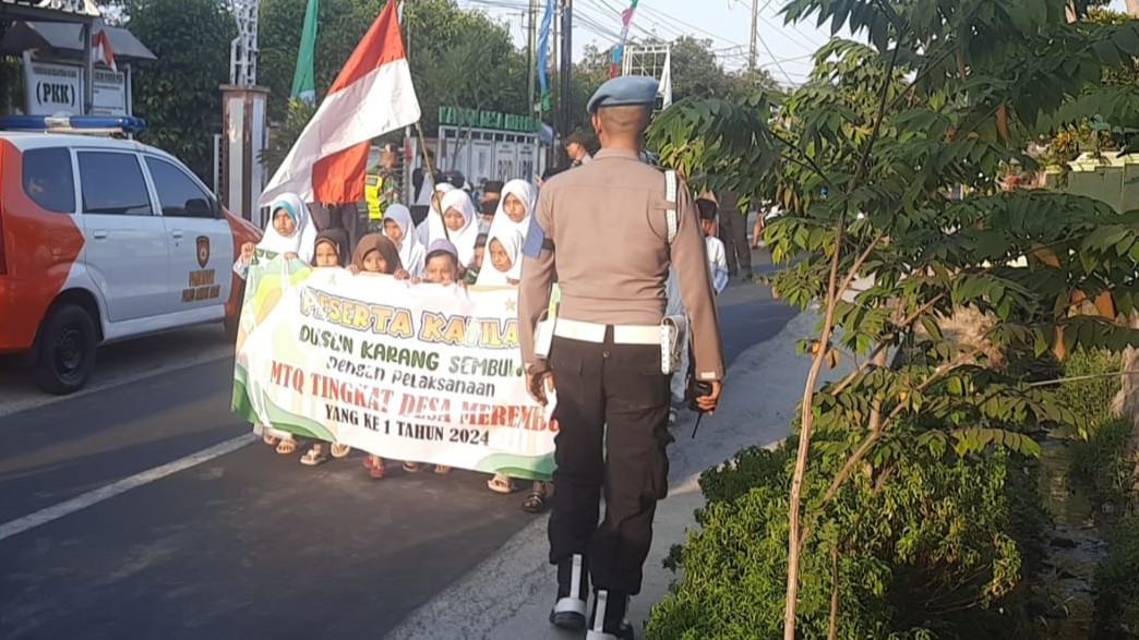 Pawai Akbar MTQ Desa Merembu Sukses, Lalu Lintas Aman Terkendali