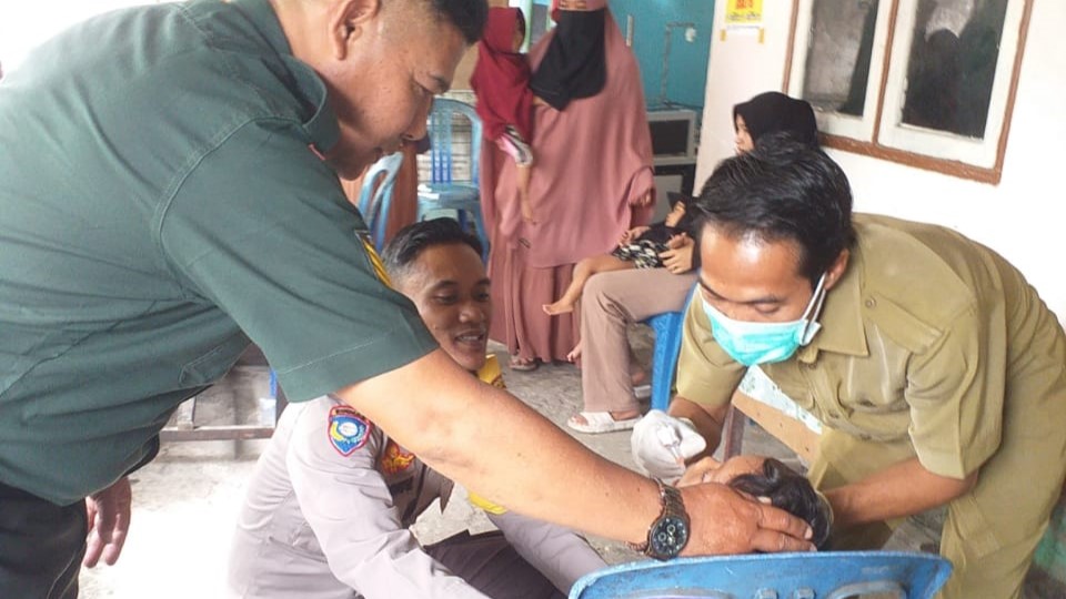 Polri dan Masyarakat Bersatu Lawan Polio di Kediri