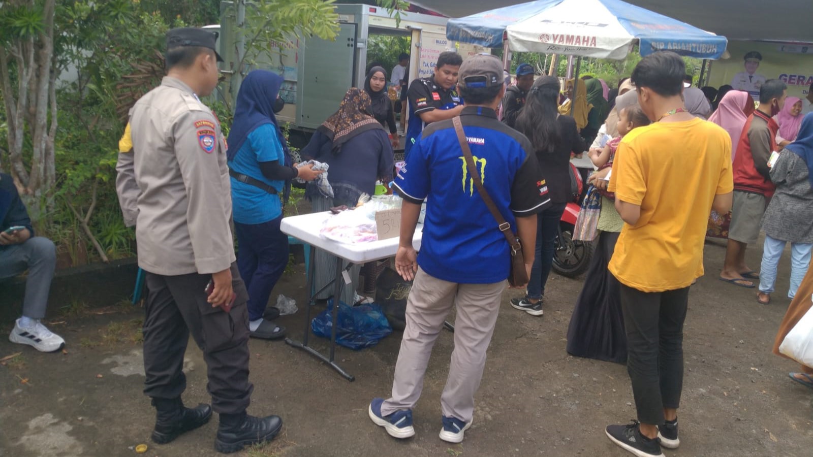 Polsek Kediri Amankan Gerakan Pangan Murah, Jaga Stabilitas Harga Pangan