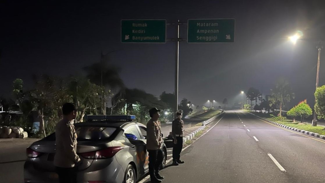 Polsek Kediri Gencar Patroli Malam, Cegah 3C dan Balap Liar di Jalur BIL