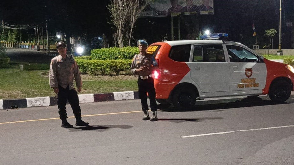 Polsek Labuapi Gencar Patroli Malam, Amankan Jalur Bypass BIL