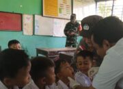 Sinergi Polsek Sekotong dan Puskesmas Sukseskan Pekan Imunisasi Nasional di Lombok Barat