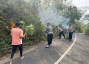 Water Cannon dan Damkar Jinakkan Si Jago Merah di Lombok Barat