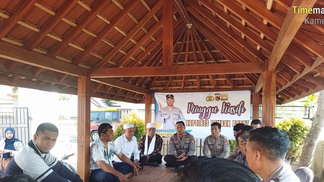 minggu kasih, polsek labuapi, aspirasi warga, dialog terbuka, solusi bersama