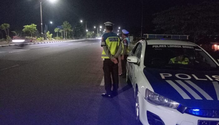 Patroli Malam Polres Lombok Barat: Operasi Mantap Praja Rinjani 2024 Tingkatkan Keamanan Jalan