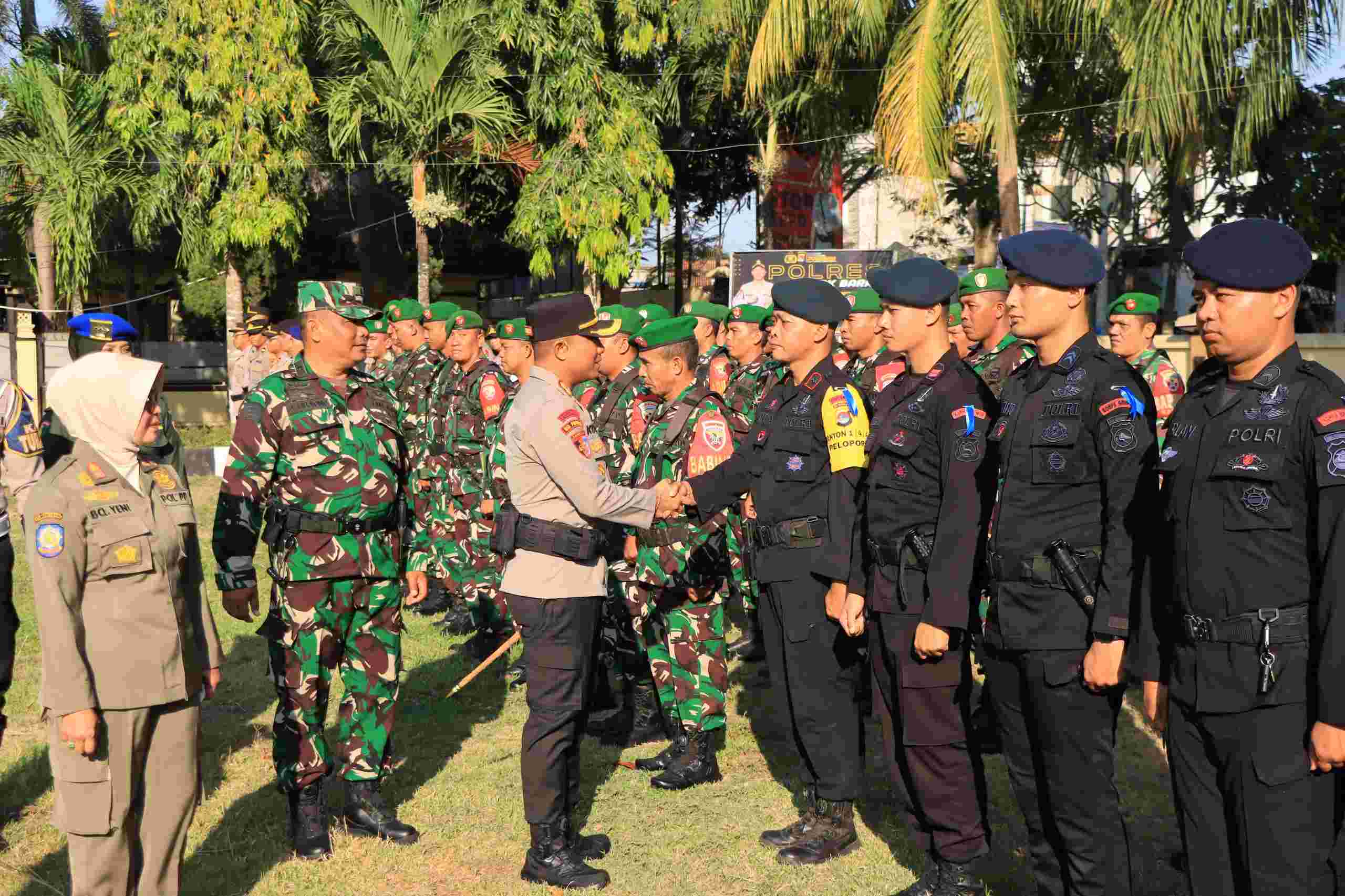 Apel Gelar Pasukan Operasi Zebra Rinjani 2024 di Polres Lombok Barat