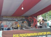 Pengamanan Pilkada 2024 Propam Polres Lombok Barat Cek Personel di Pos KPU