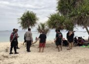 Polsek Sekotong Gelar Patroli Rutin di Pantai Elak-Elak untuk Keamanan Wisatawan