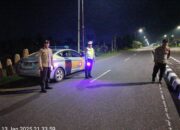 Patroli Blue Light Intensif di BIL, Polsek Kediri Jamin Keamanan Pengguna Jalan