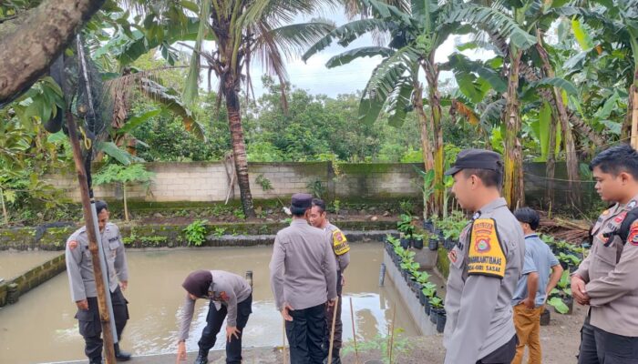 Tinjau Kesiapan Lahan, Polres Lombok Barat Dukung Ketahanan Pangan Lokal