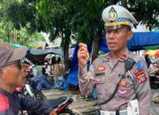 Edukasi Keselamatan Lalu Lintas Menyasar Pasar Jereneng, Lombok Barat