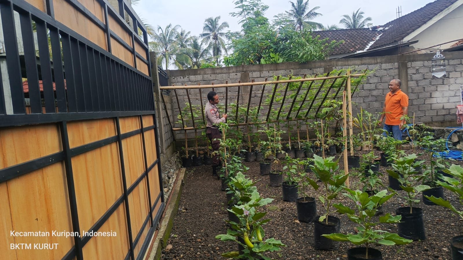 Dukung Program Pemerintah, Polsek Kuripan Edukasi Warga Berkebun