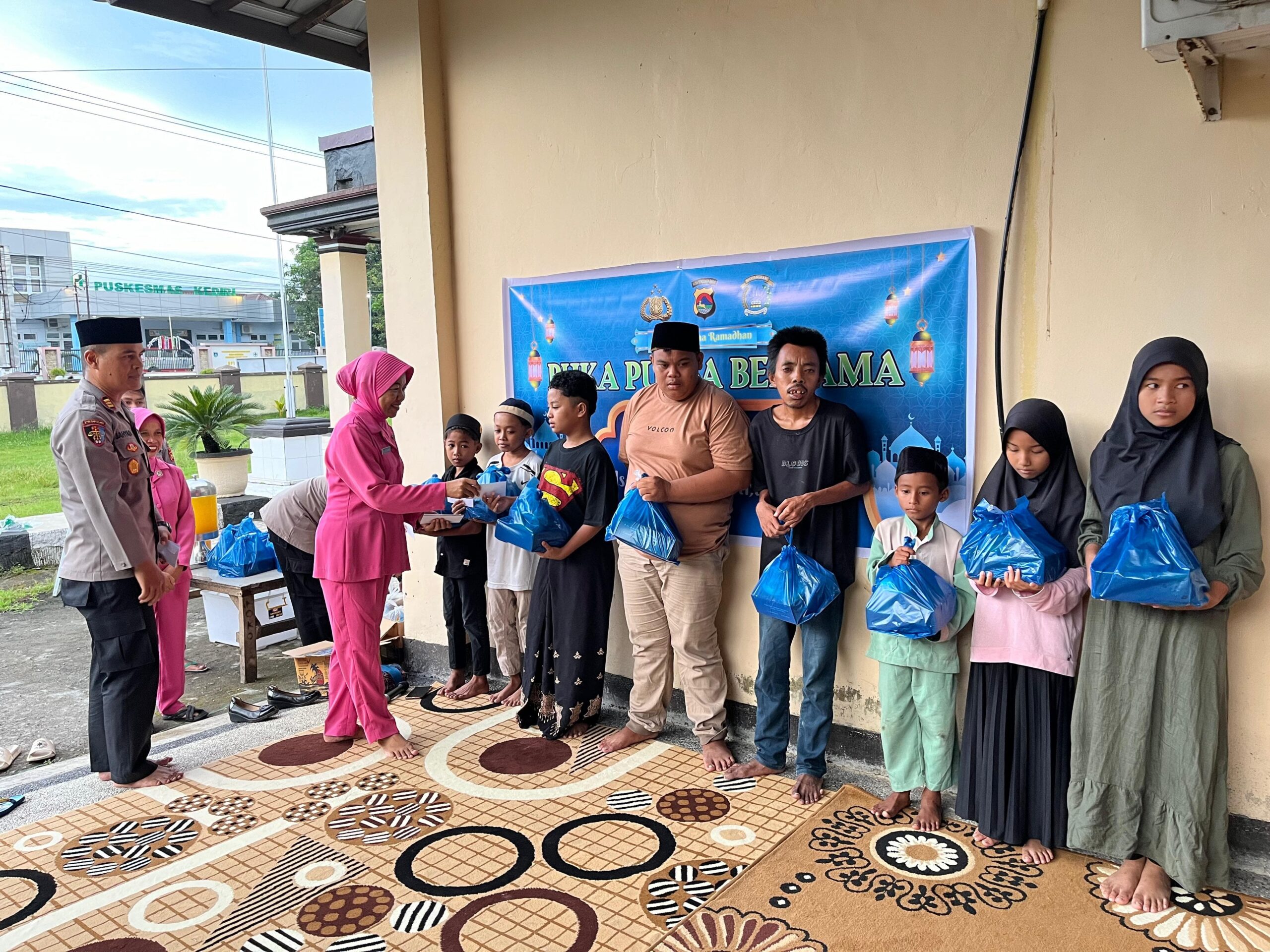 Polsek Kediri Berbagi Santunan Anak Yatim di Bulan Ramadhan