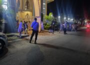 Pengamanan Sholat Tarawih di Labuapi: Polsek Siaga Jaga Ketertiban