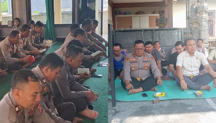 Binrohtal Polres Lombok Barat Menguatkan Iman, Menjaga Profesionalisme