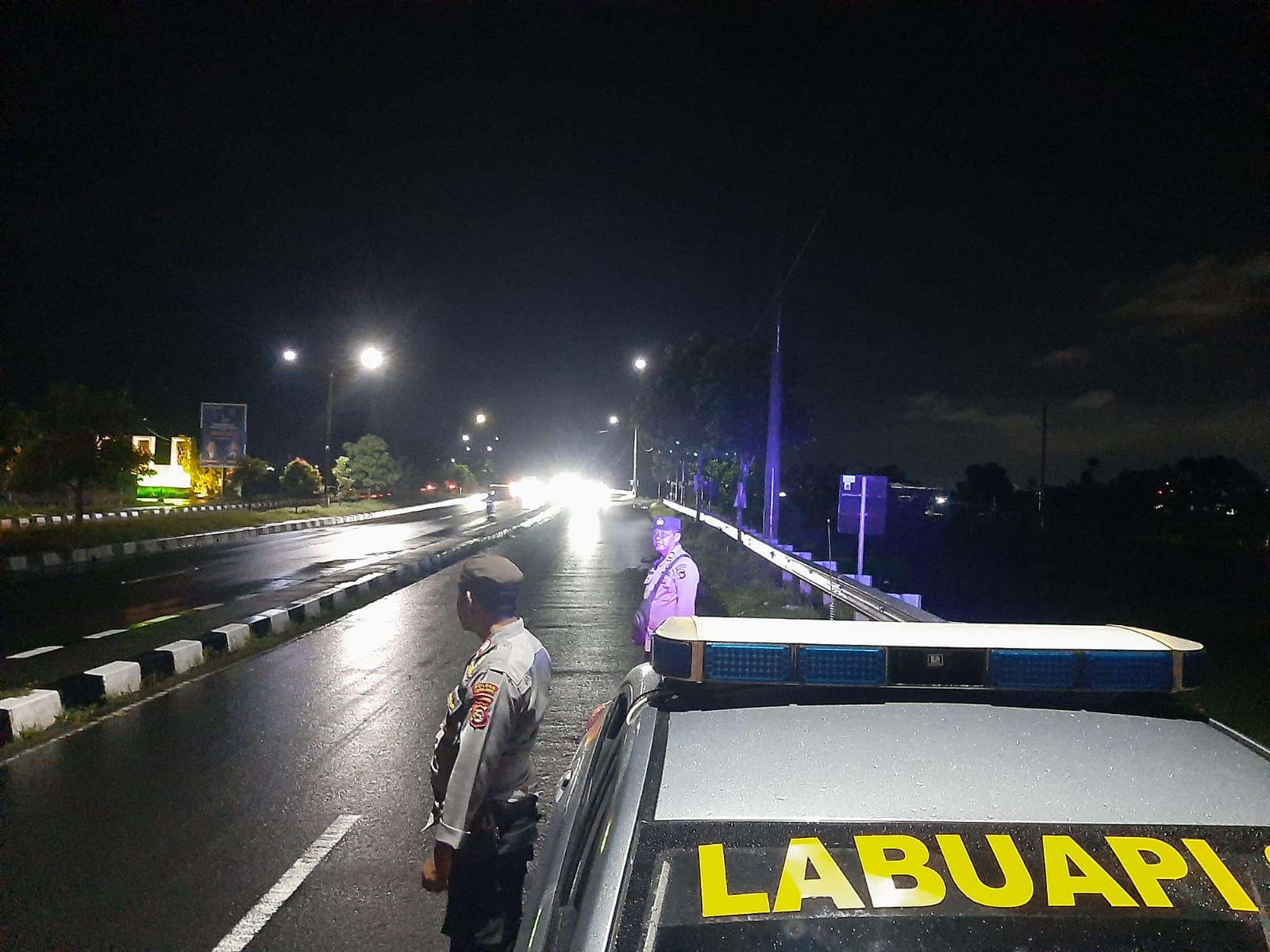 KRYD Polsek Labuapi Jaga Malam, Cegah Kejahatan Jalanan