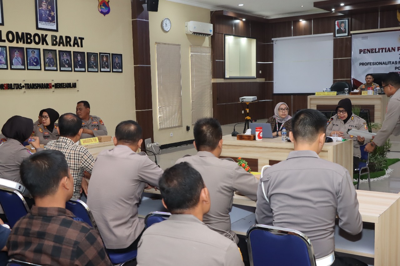 Mitigasi Pelanggaran Etik, Puslitbang Polri Teliti Kinerja di Polda NTB