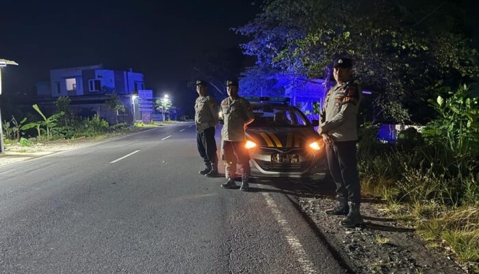 Polsek Kediri Gencarkan Patroli Blue Light Cegah 3C dan Balap Liar