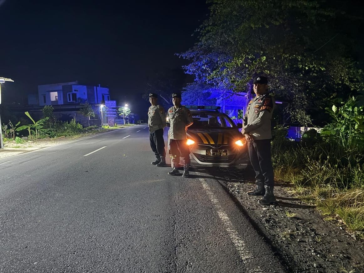 Polsek Kediri Gencarkan Patroli Blue Light Cegah 3C dan Balap Liar