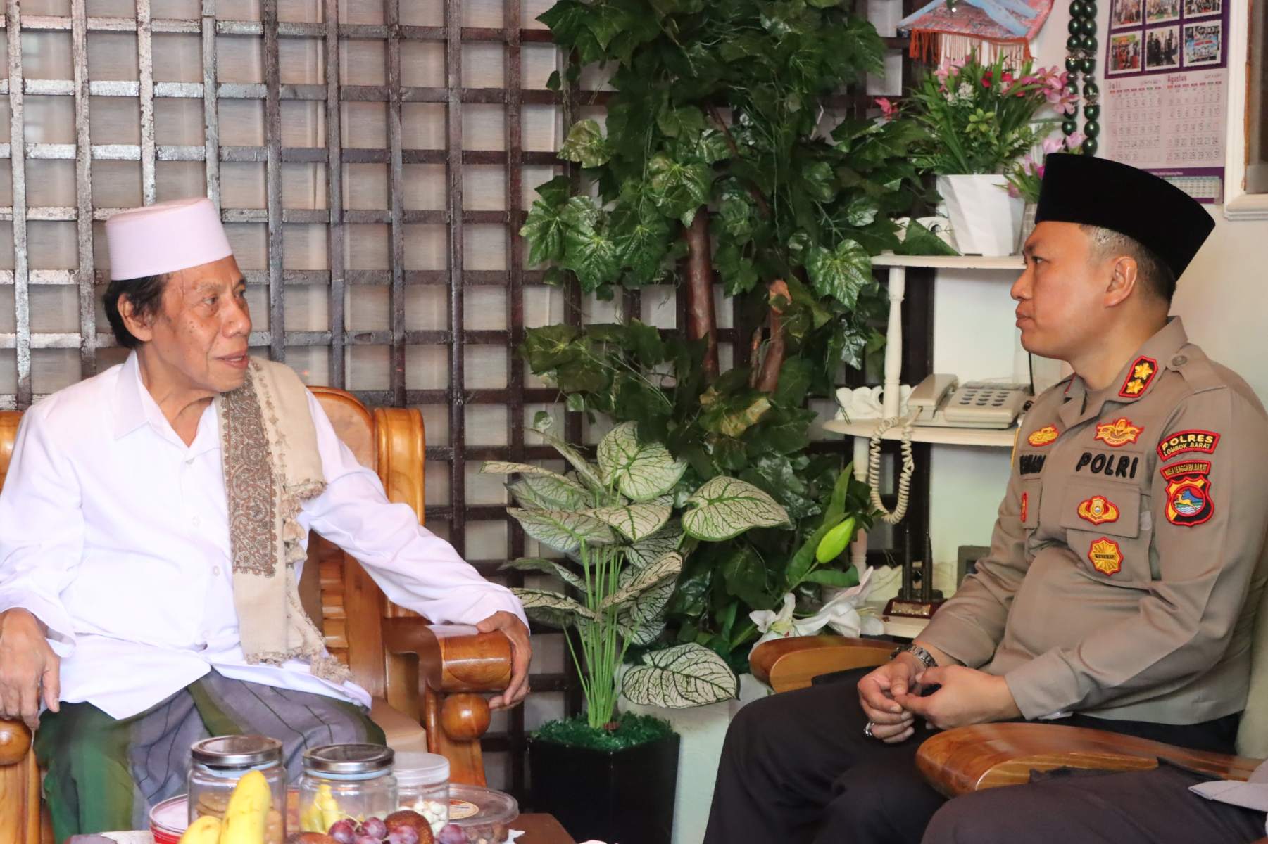Silaturahmi Strategis Kapolres Lombok Barat dan MUI di Ponpes Al Ishlahuddiny