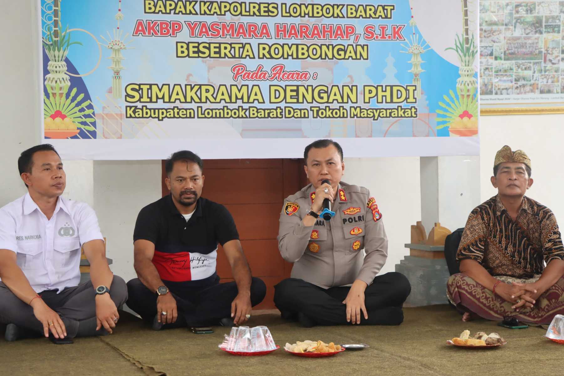 Kapolres Lombok Barat Jalin Silaturahmi dengan PHDI Untuk Kamtibmas