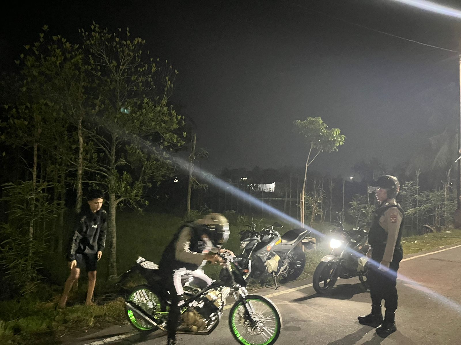 olres Lombok Barat Tindak Cepat Aksi Balap Liar di Underpass Dasan Baru