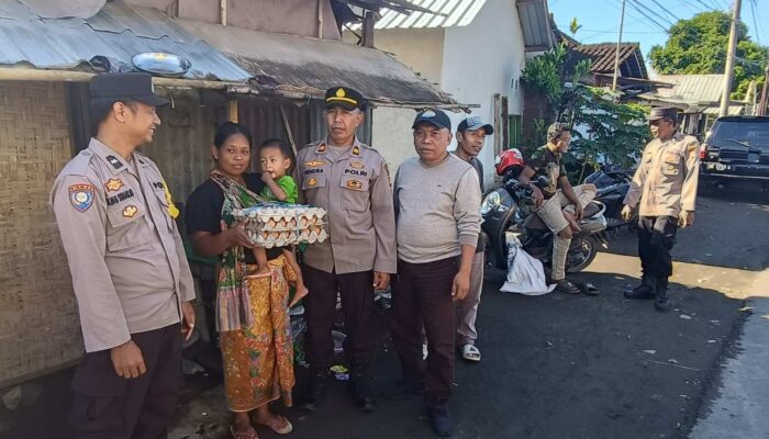 Polsek Kediri Konsisten Cegah Stunting Lewat Program Jumat Berkah