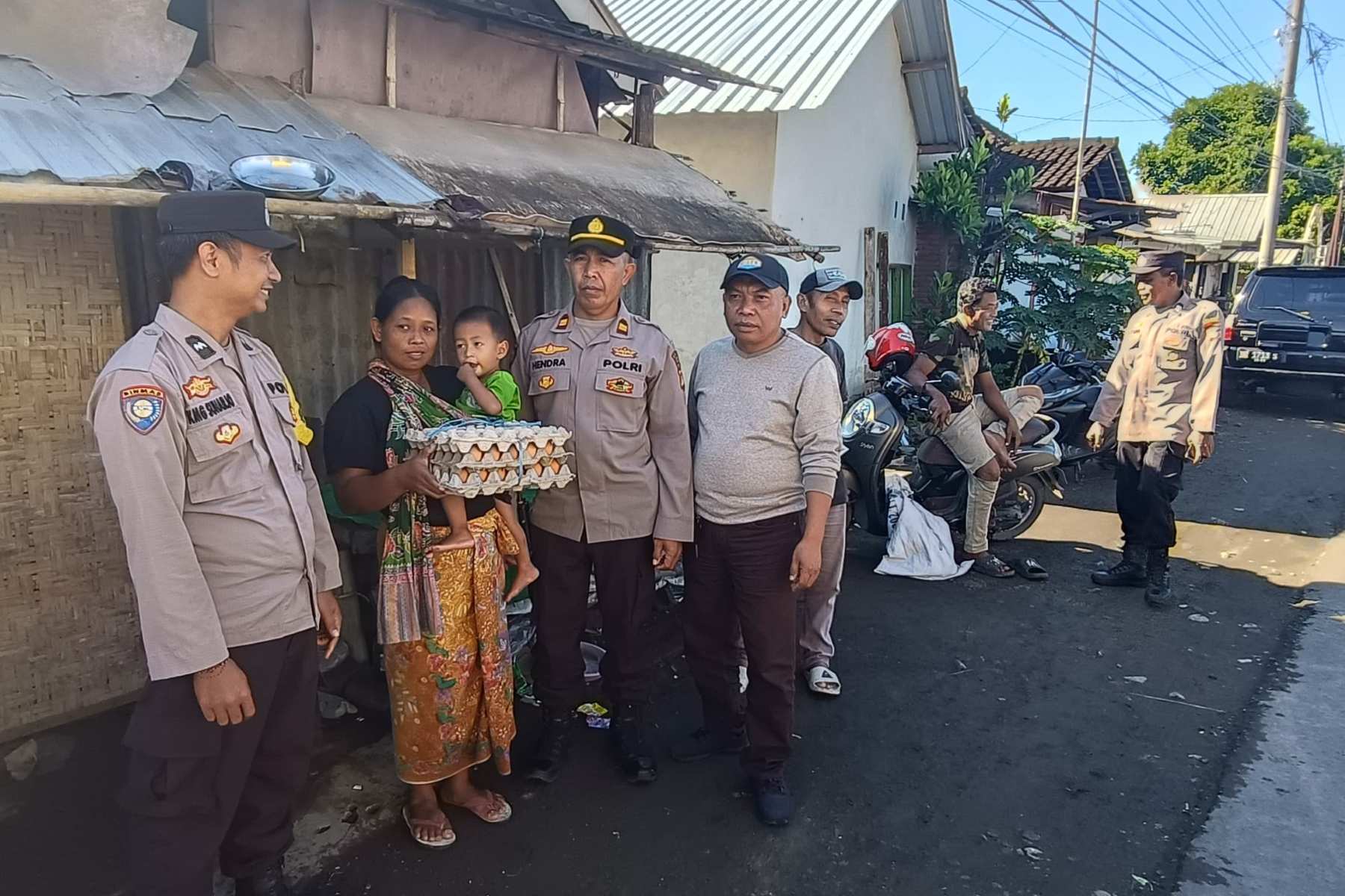 Polsek Kediri Konsisten Cegah Stunting Lewat Program Jumat Berkah