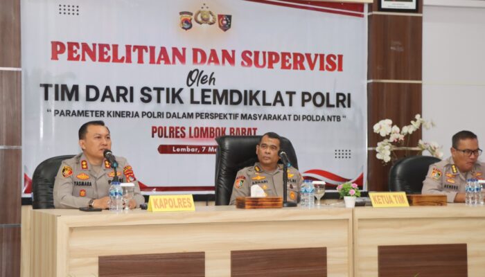 Penelitian STIK Polri di Lombok Barat, Masyarakat Dinilai sebagai Pengawas Utama Polri
