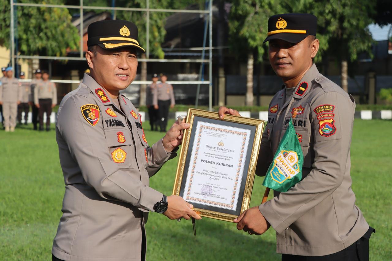 Polres Lombok Barat Apresiasi Kinerja Unggul Personel dan Polsek Terbaik
