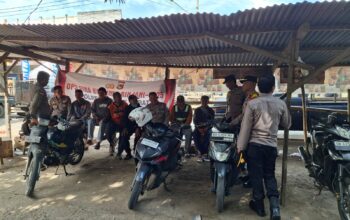 Polres Lombok Barat Gelar Penyuluhan Kamtibmas di Pasar Gerung