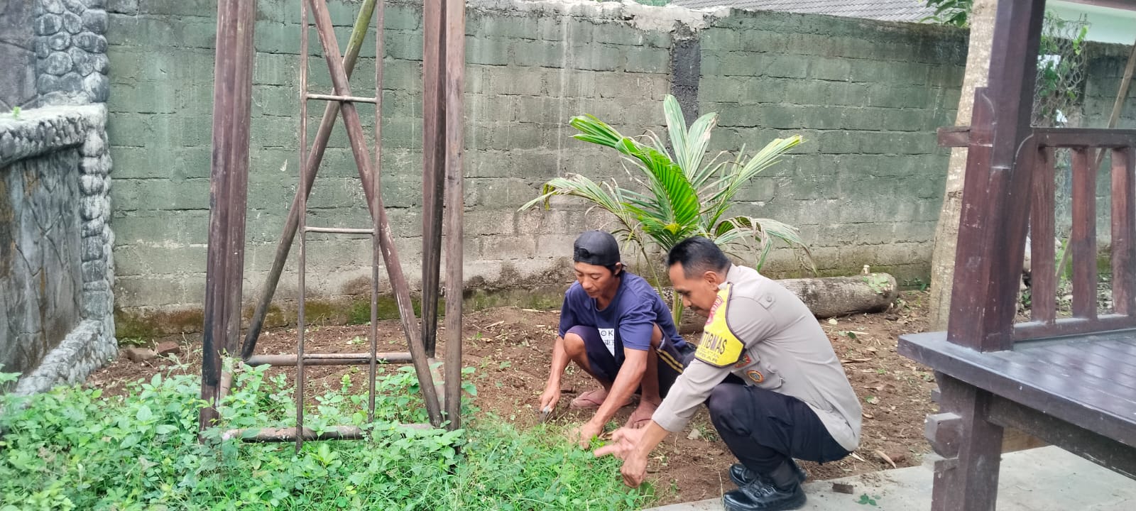 Polsek Lembar Gencarkan Edukasi Swasembada Pangan di Tingkat Desa