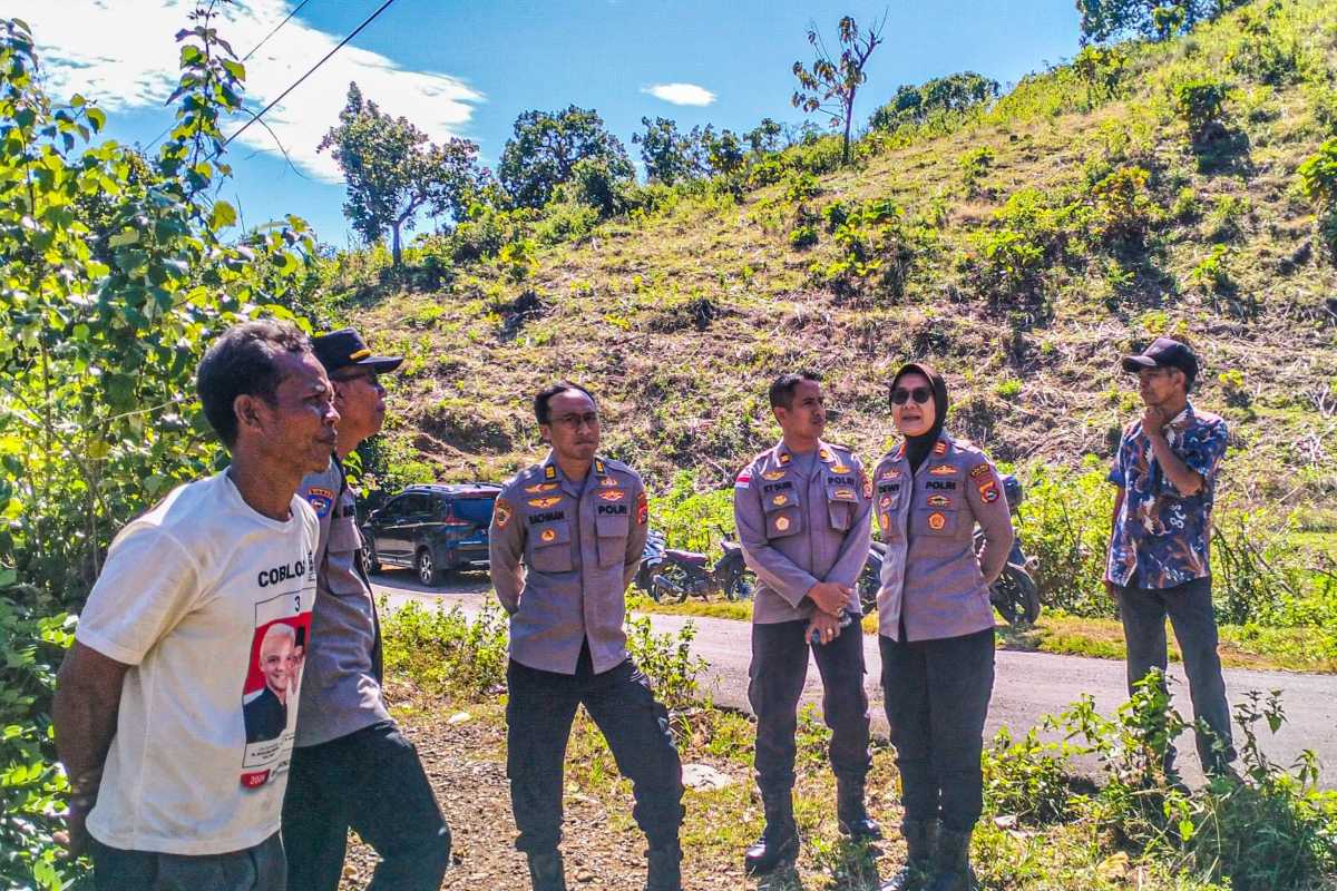Polres Lombok Barat Dampingi Polda NTB Tinjau Lahan Jagung di Sekotong