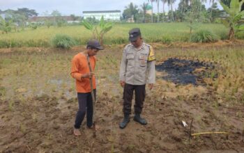 Polsek Kediri Aktif Pantau Ketahanan Pangan dan Lingkungan di Tengah Cuaca Ekstrem