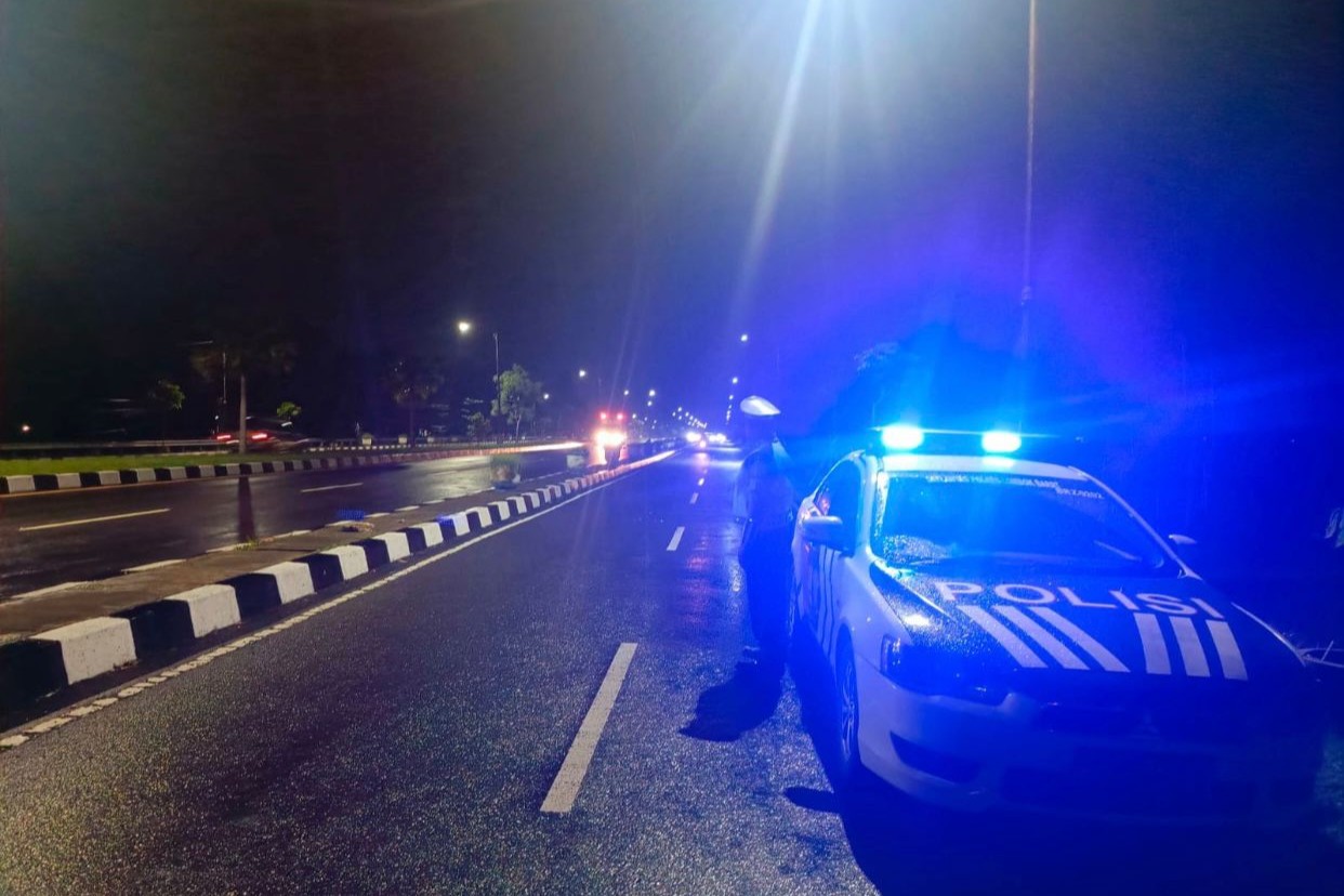 Satlantas Lombok Barat Intensifkan Patroli Malam di Jalur Bypass