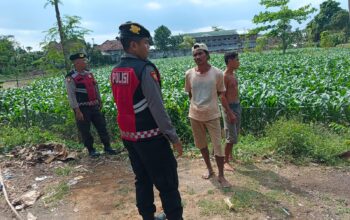 Sat Samapta Polres Lombok Barat Kawal Swasembada Pangan di Desa Gerung