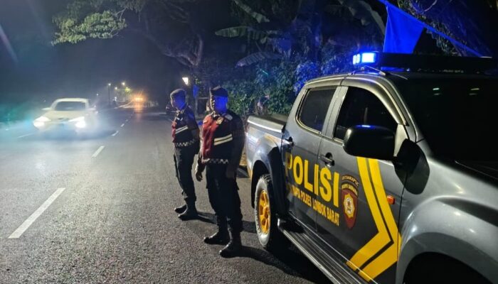 Polres Lombok Barat Perketat Keamanan Malam di Bypass BIL I Kuripan