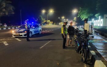 Satlantas Lombok Barat Antisipasi Kejahatan Malam di By Pass BIL 2
