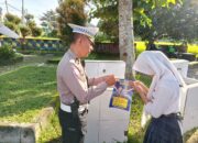 Sasar Sekolah, Polres Lobar Masifkan Edukasi Kamseltibcar Lantas saat Operasi Zebra Rinjani
