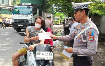 Utamakan Teguran, Sat Lantas Lobar Sasar Pelanggaran R2 di Lembar