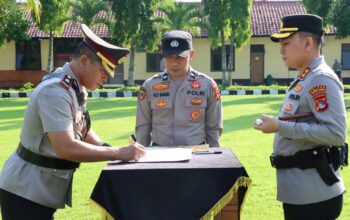 Sertijab Polres Lombok Barat: Kasat Lantas dan 3 Kapolsek Diganti
