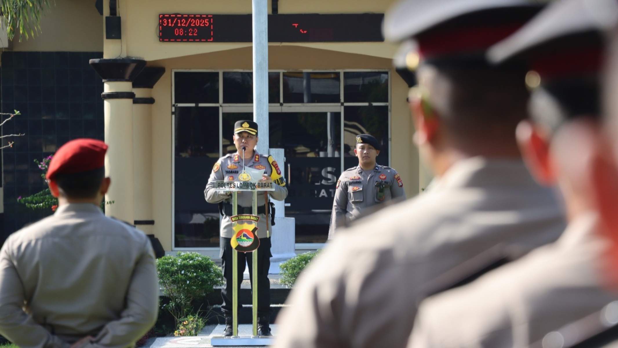 Polres Lombok Barat Gelar Kenaikan Pangkat Personel
