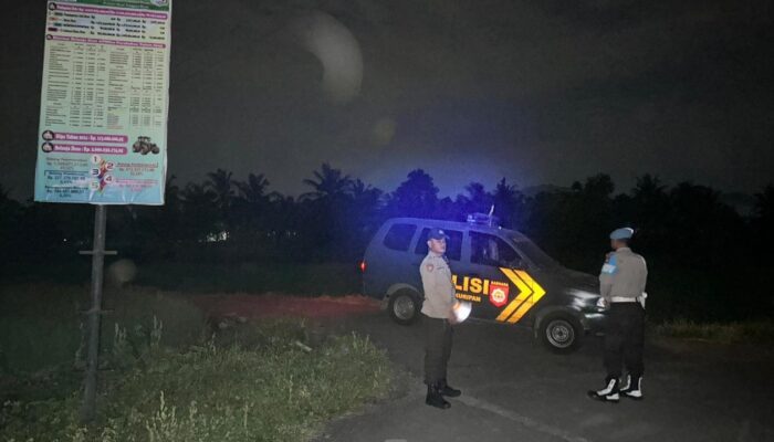 Polsek Kuripan Antisipasi Balap Liar dan 3C di Jalan Bil I