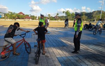 Satlantas Polres Lombok Barat Gelar Patroli Sore Cegah Kriminalitas dan Balap Liar