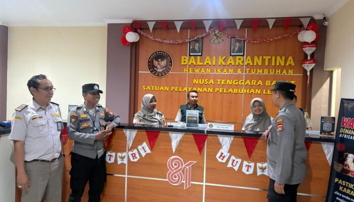 Polsek Kawasan Pelabuhan Lembar Gelar Patroli KRYD Cegah Kriminalitas Objek Vital