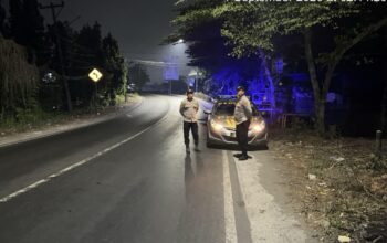 Polsek Kediri Gelar Patroli Blue Light Cegah Kriminalitas Perbatasan