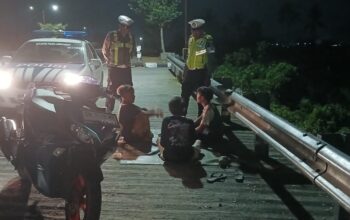 Satlantas Polres Lombok Barat Gelar Patroli Malam Cegah Kriminalitas Jalanan