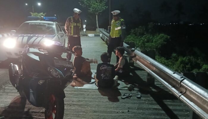 Satlantas Polres Lombok Barat Gelar Patroli Malam Cegah Kriminalitas Jalanan